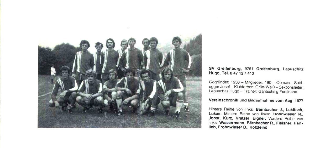 1977-SVG-Gründungsmannschaft